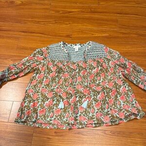 Rachel Zoe floral top, light weight EUC.